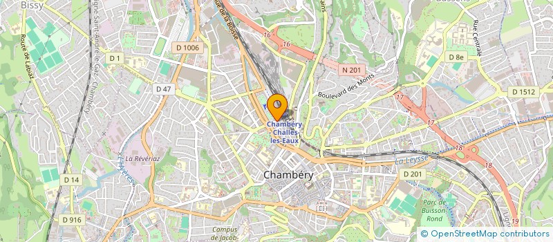 localisation de l'entreprise C.K.D.V. à CHAMBERY