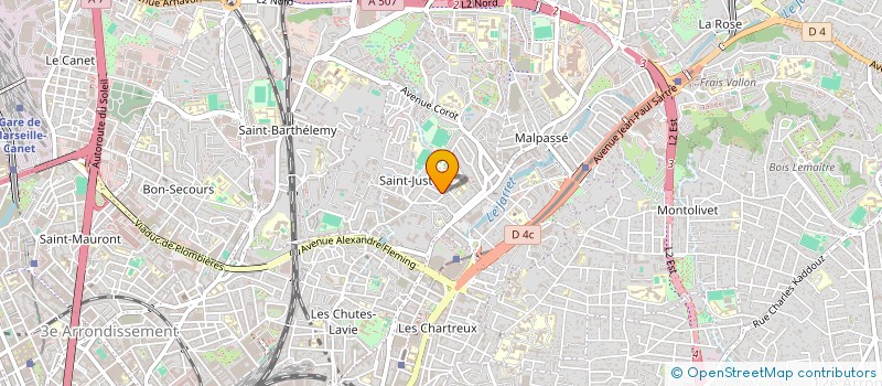 localisation de l'entreprise C K M à MARSEILLE