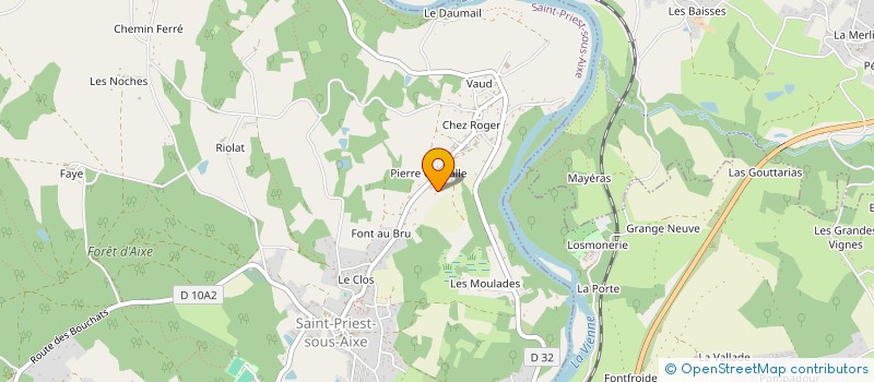 localisation de l'entreprise C.K.MAEL  SAINT-PRIEST-SOUS-AIXE