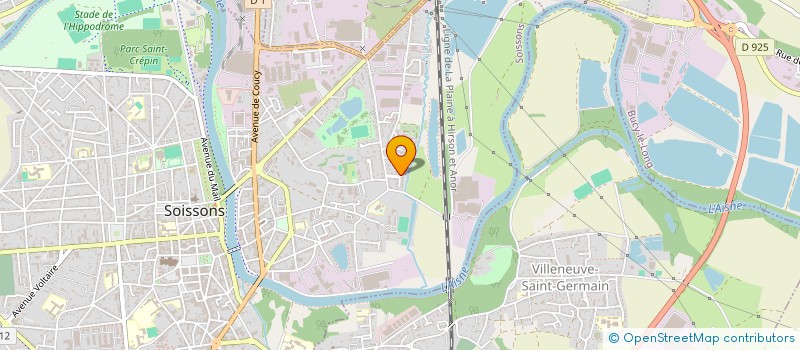 localisation de l'entreprise C.K.N. à SOISSONS