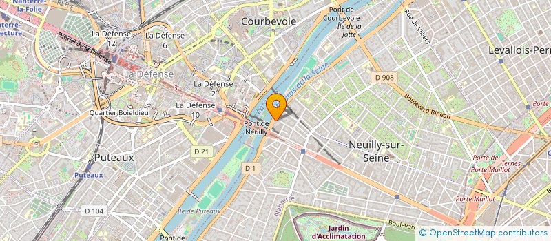 localisation de l'entreprise C.K. RESTO à NEUILLY-SUR-SEINE
