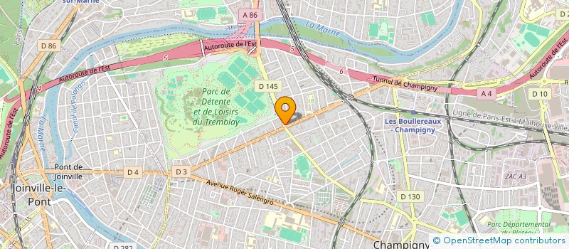 localisation de l'entreprise C.K.Z à CHAMPIGNY-SUR-MARNE