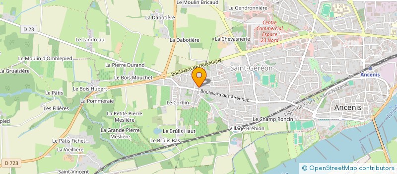 localisation de l'entreprise C'KLM  ANCENIS-SAINT-GEREON