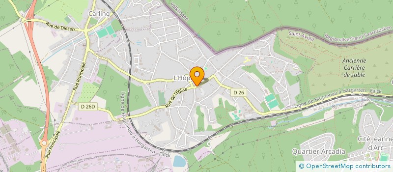 localisation de l'entreprise C L  L'HOPITAL