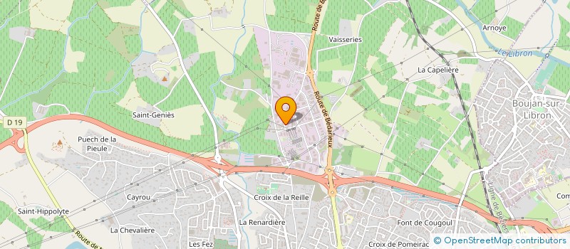 localisation de l'entreprise C&L à BEZIERS