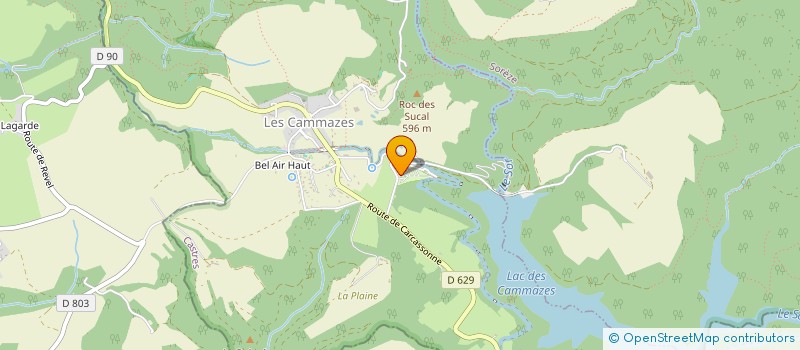 localisation de l'entreprise C & L  LES CAMMAZES