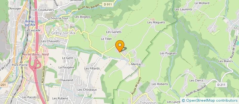 localisation de l'entreprise C&L à GRESY-SUR-AIX