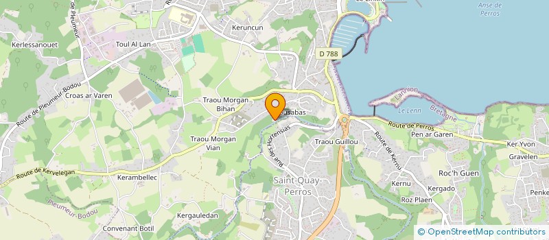 localisation de l'entreprise C.L.A.  PERROS-GUIREC