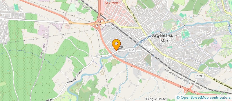 localisation de l'entreprise C.L.A.I.R. à ARGELES-SUR-MER
