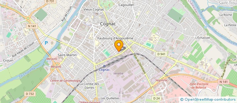 localisation de l'entreprise C L A M à COGNAC