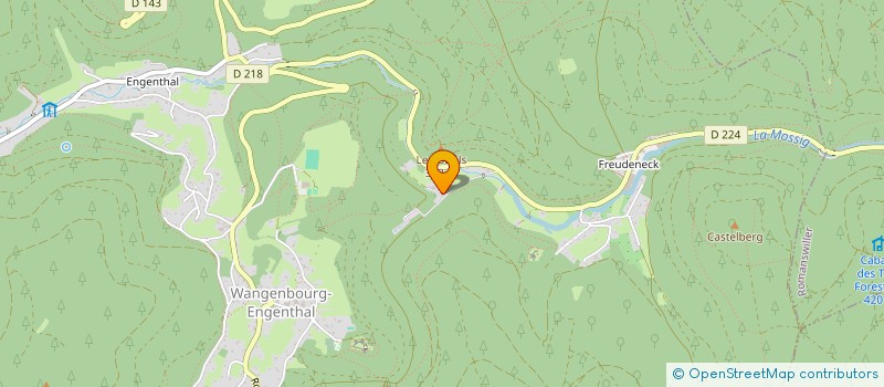 localisation de l'entreprise C.L.A.N.  WANGENBOURG-ENGENTHAL