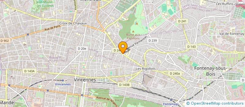 localisation de l'entreprise C.L.A.R.K. à FONTENAY-SOUS-BOIS
