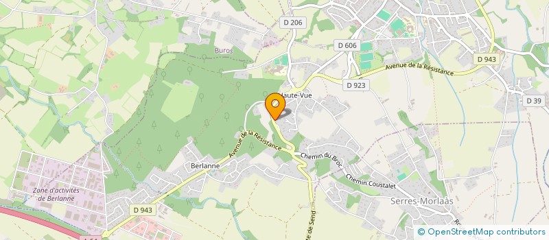 localisation de l'entreprise C' L'ARABESQUE DE STEF  MORLAAS