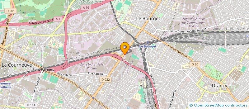 localisation de l'entreprise C.L AUTOMOBILES à LA COURNEUVE