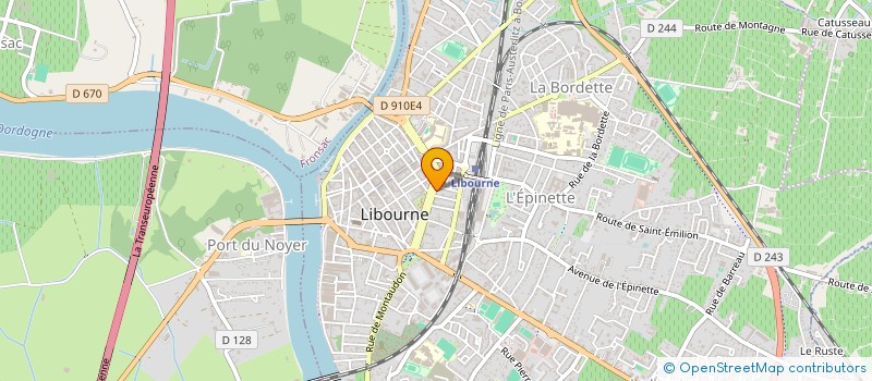 localisation de l'entreprise C.L.B à LIBOURNE