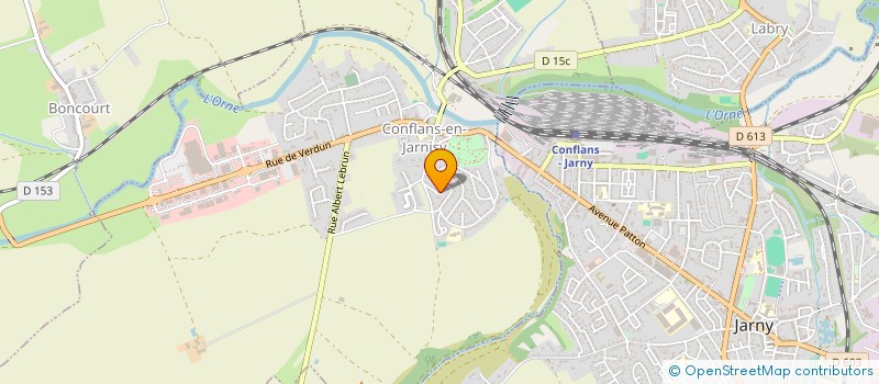 localisation de l'entreprise C.L.B.  CONFLANS-EN-JARNISY