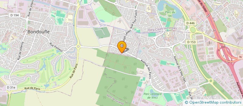 localisation de l'entreprise C.L.B & ASSOCIES  EVRY-COURCOURONNES