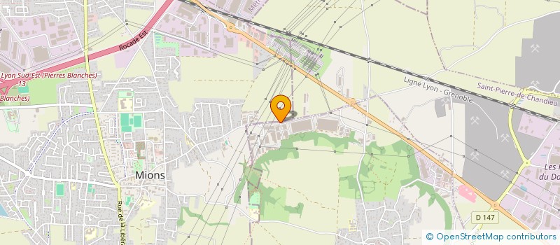 localisation de l'entreprise C.L.B. HOLDING  CHAPONNAY