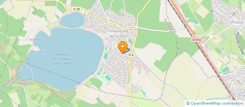 localisation de l'entreprise C.L.C.  VILLENEUVE-DE-LA-RAHO