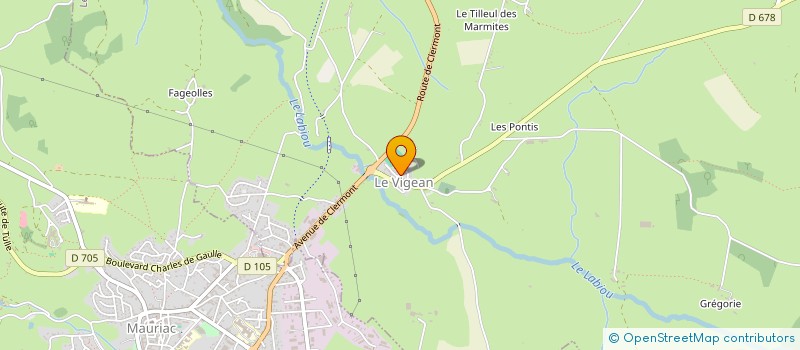 localisation de l'entreprise C.L.C à LE VIGEAN