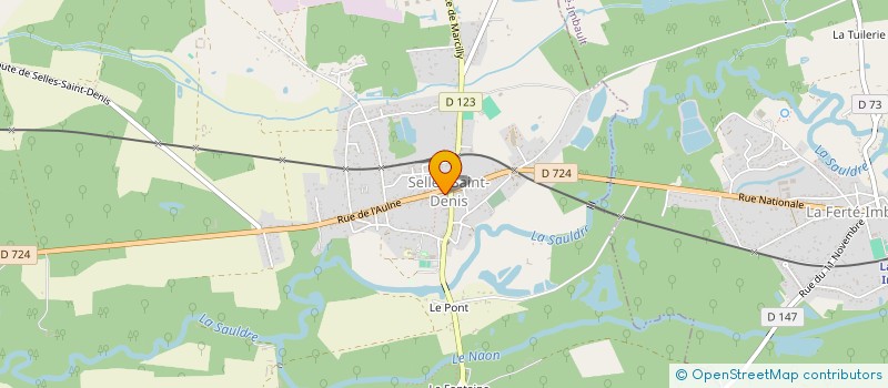 localisation de l'entreprise C.L.C.C.  SELLES-SAINT-DENIS