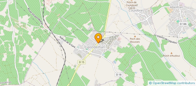 localisation de l'entreprise C.L.C.F  ESPONDEILHAN