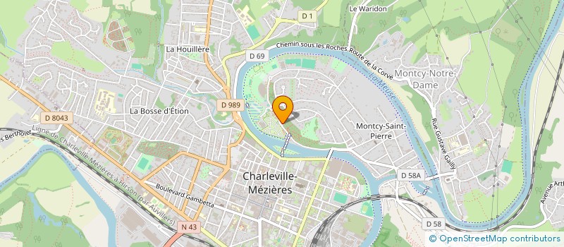 localisation de l'entreprise C.L.C.M  CHARLEVILLE-MEZIERES