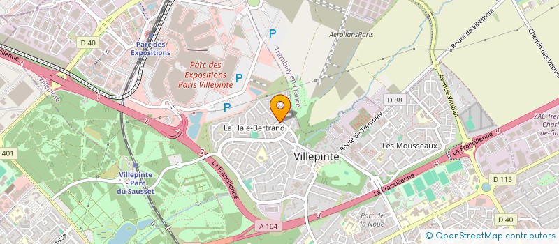 localisation de l'entreprise C.L.C.V. FONTAINE-MALLET à VILLEPINTE