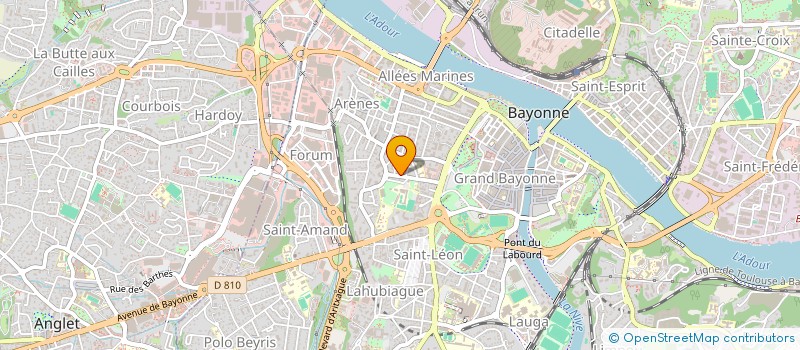 localisation de l'entreprise C.L.D. à BAYONNE