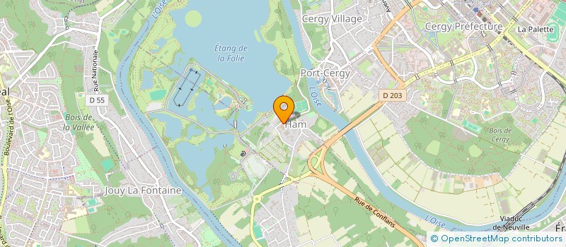 localisation de l'entreprise C.L.D.  CERGY