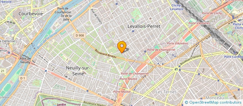 localisation de l'entreprise C.L.D.G. à NEUILLY-SUR-SEINE