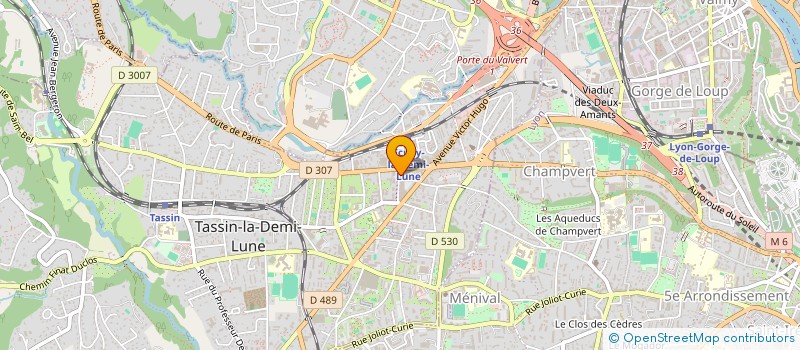 localisation de l'entreprise C.L.E.F.  TASSIN-LA-DEMI-LUNE