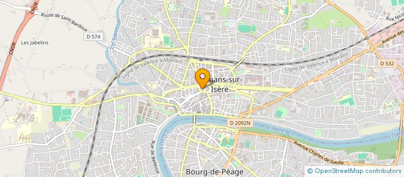 localisation de l'entreprise C L'ENTRACTE  ROMANS-SUR-ISERE