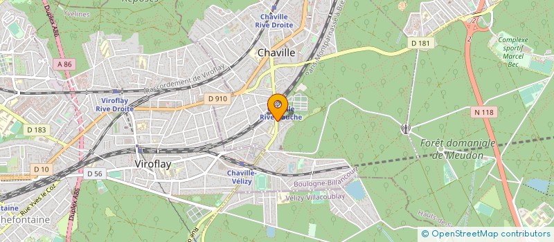localisation de l'entreprise C.L.F. à CHAVILLE