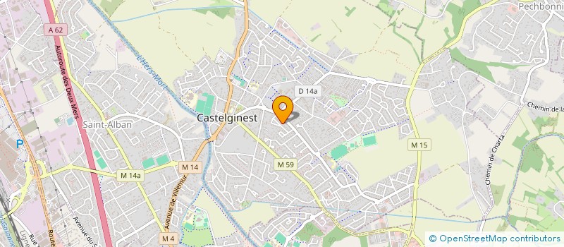 localisation de l'entreprise C.L.F. à CASTELGINEST
