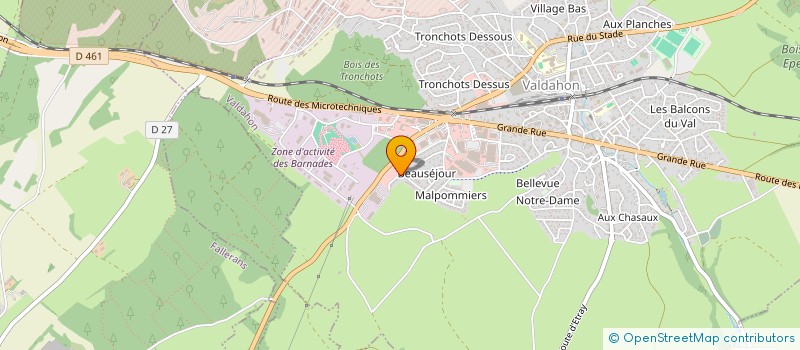 localisation de l'entreprise C.L FROID  VALDAHON