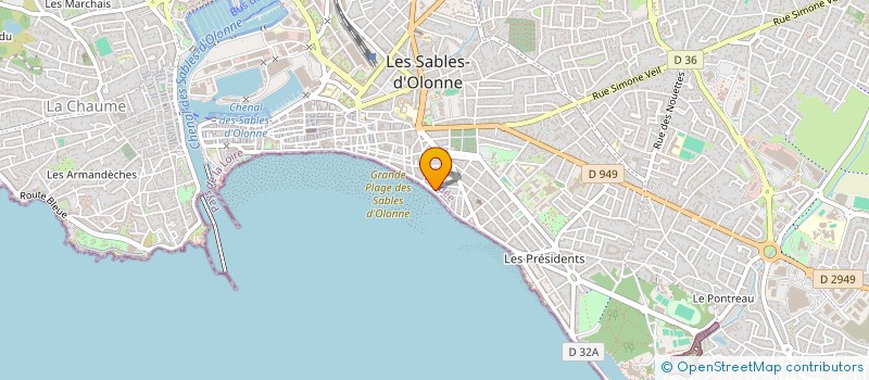 localisation de l'entreprise C.L.G.PROMOTION à LES SABLES D'OLONNE