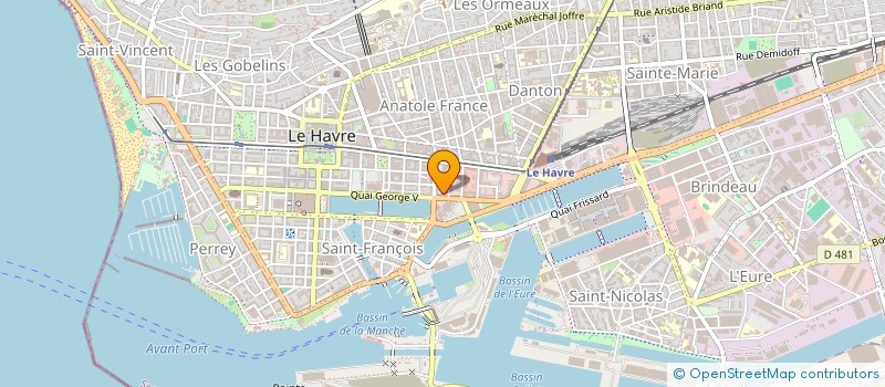 localisation de l'entreprise C.L.H à LE HAVRE