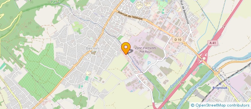 localisation de l'entreprise C L I  BERNIN