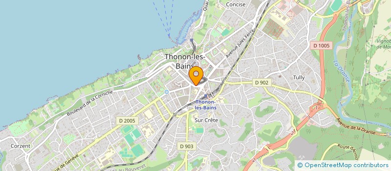 localisation de l'entreprise C.L.I. à THONON-LES-BAINS