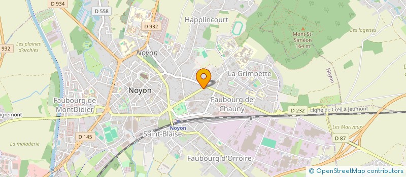 localisation de l'entreprise C.L.J  NOYON