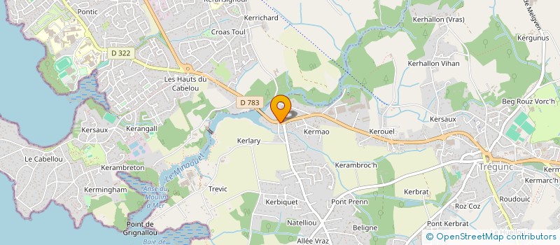 localisation de l'entreprise C L J  TREGUNC