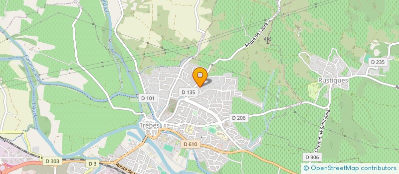 localisation de l'entreprise C.L.J.P.J.  TREBES