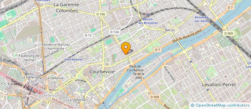 localisation de l'entreprise C.L.M. à COURBEVOIE