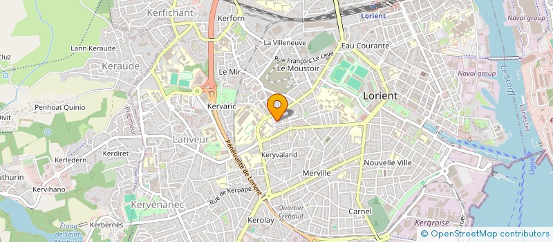 localisation de l'entreprise C.L.M. 56 HOLDING  LORIENT