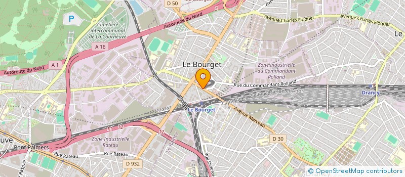 localisation de l'entreprise C.L.M. à LE BOURGET