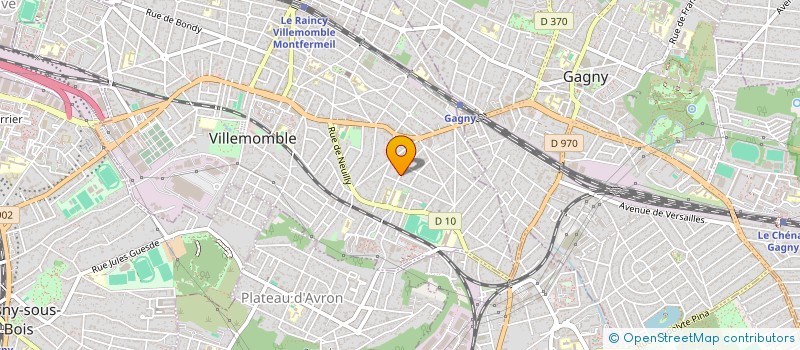 localisation de l'entreprise C.L.M à VILLEMOMBLE