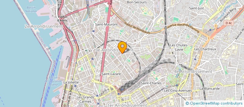 localisation de l'entreprise C.L.M.B. à MARSEILLE