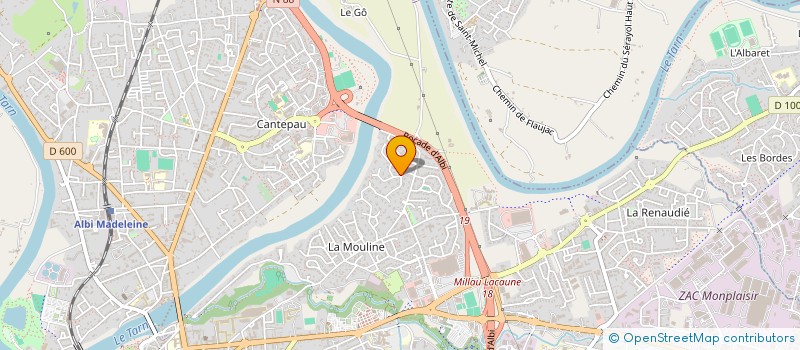 localisation de l'entreprise C.L.M EXPERTISES à ALBI