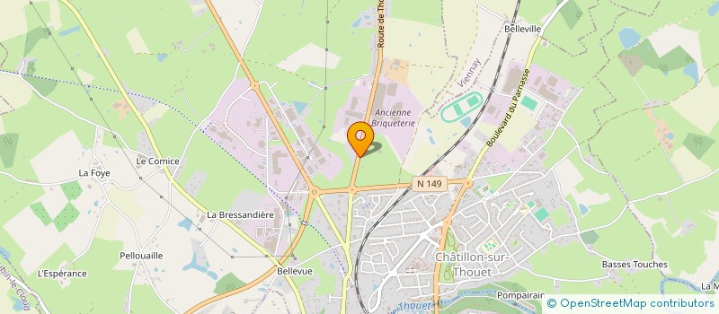 localisation de l'entreprise C L M G  CHATILLON-SUR-THOUET